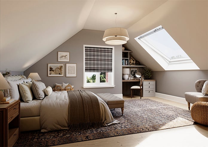 Highland, Dove Grey - Roman Blind - Image 7